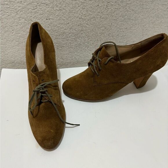 Talbots Brown Suede Oxford Pumps 11M - Picture 1 of 10